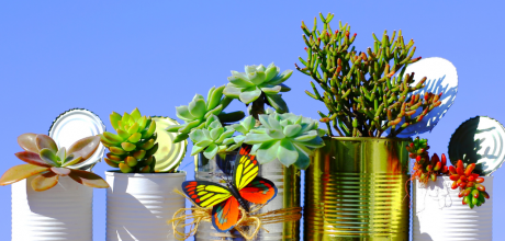 Como criar ideias de decoração incríveis com materiais recicláveis