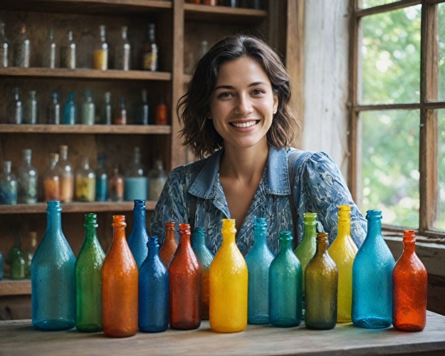 Artesanato sustentável: como transformar vidro reciclado