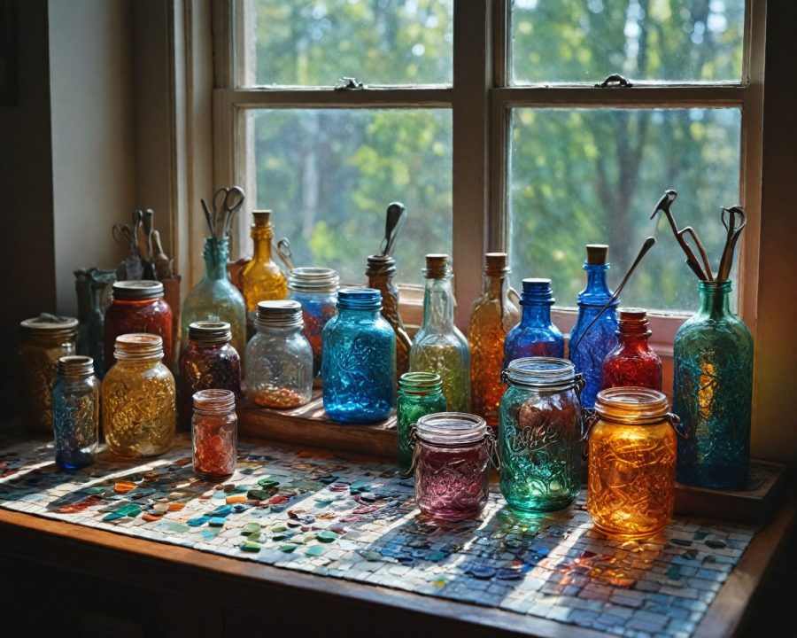 Como criar artesanato com vidro reciclado: ideias práticas