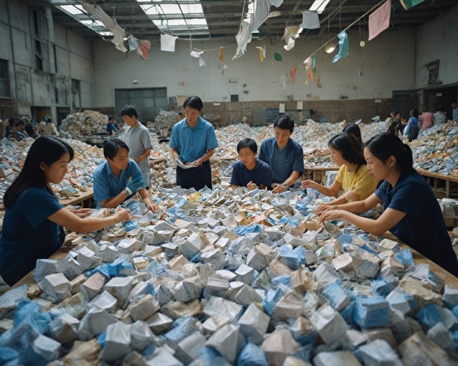 como a reciclagem impacta positivamente a economia global