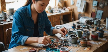 Como criar artesanato criativo com recicláveis em casa